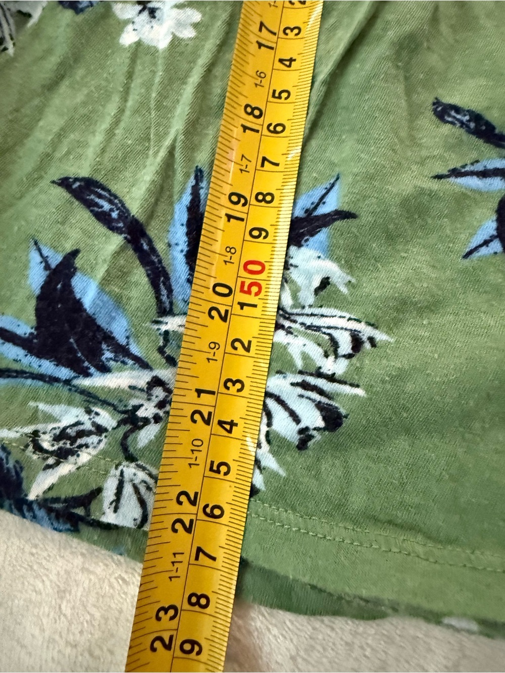 Lucky Brand Green Floral Square Neck Short Sleeve Cotton Modal Top Shirt S/P E01 - Picture 4 of 5